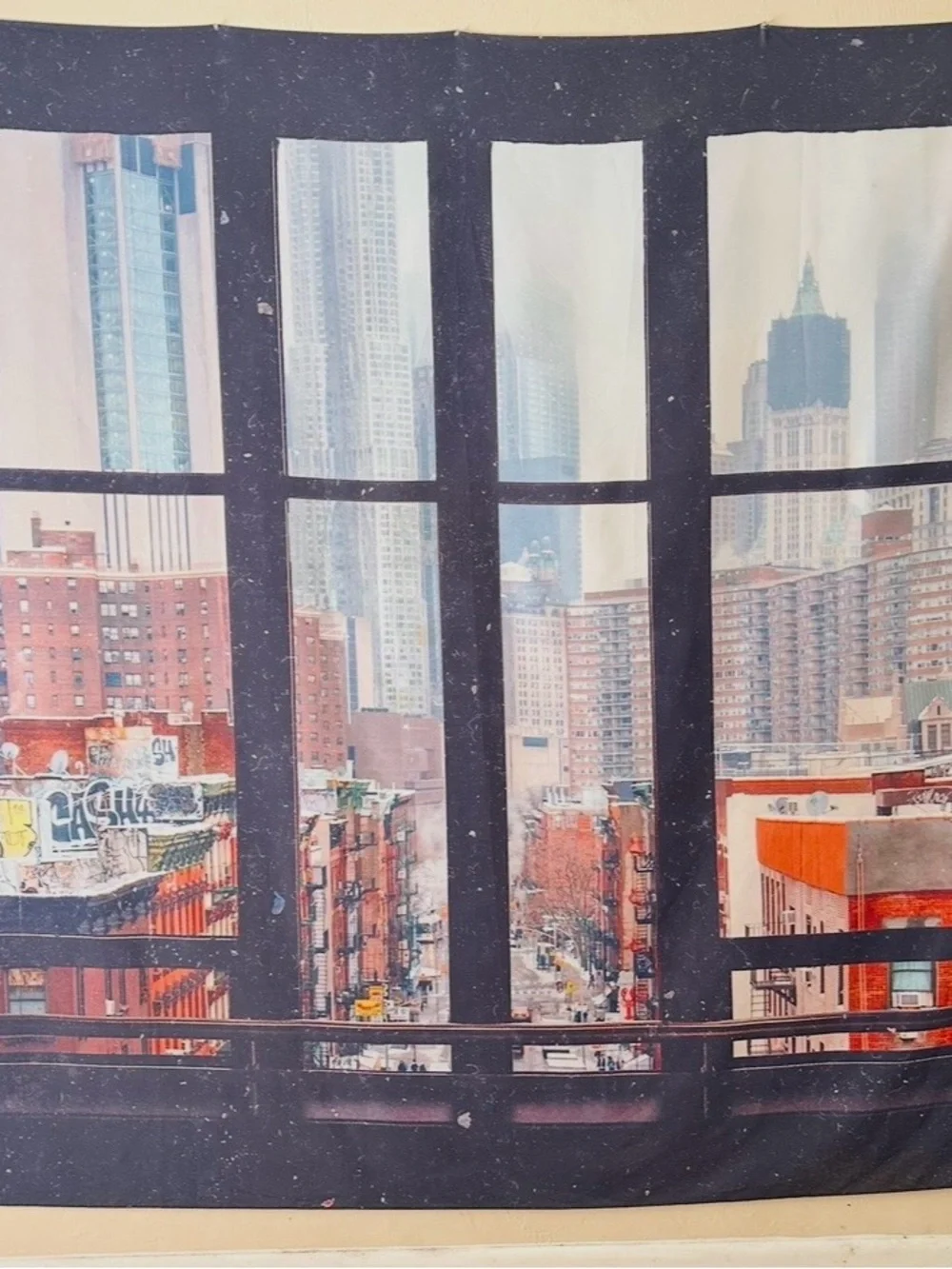 New York City Window Tapestry Large 88